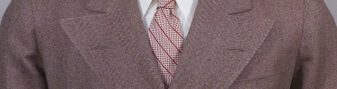 Brown herringbone suit, HSTR 3864